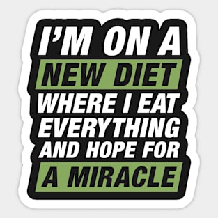 New Diet Miracle Sticker